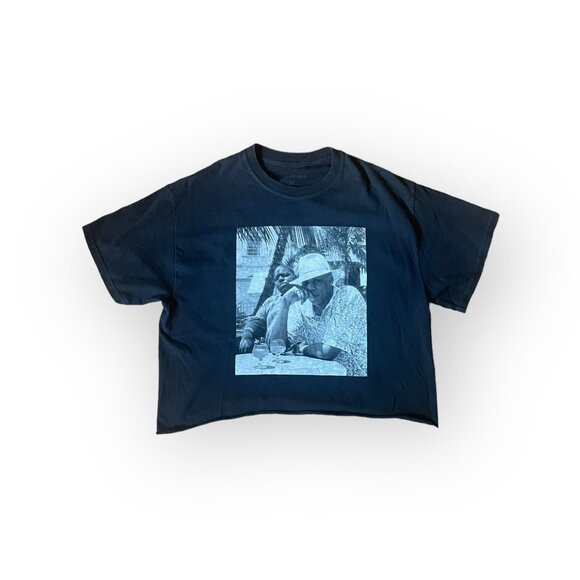 Notorious BIG and Jay Z Black Cropped Tee Shirt Medium - Picture 5 of 10